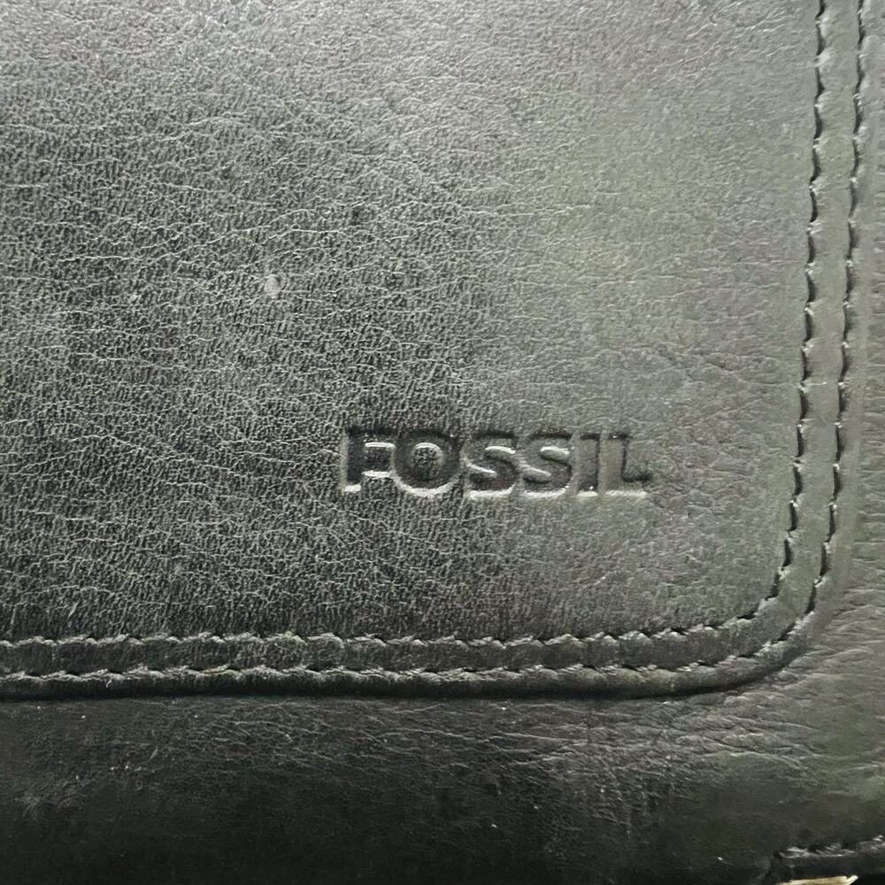Fossil Women's Black Genuine Leather Strap Crossbody Bag - Picture 3 of 11